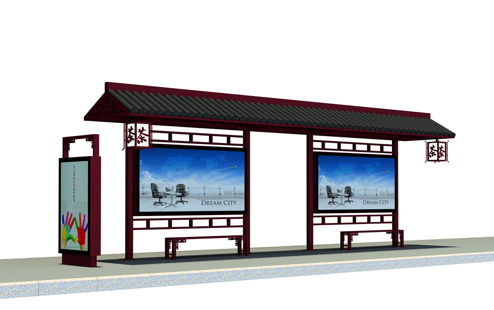 太原候車亭廣告燈箱